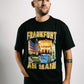 Schwarzes T-Shirt mit Vintage Print