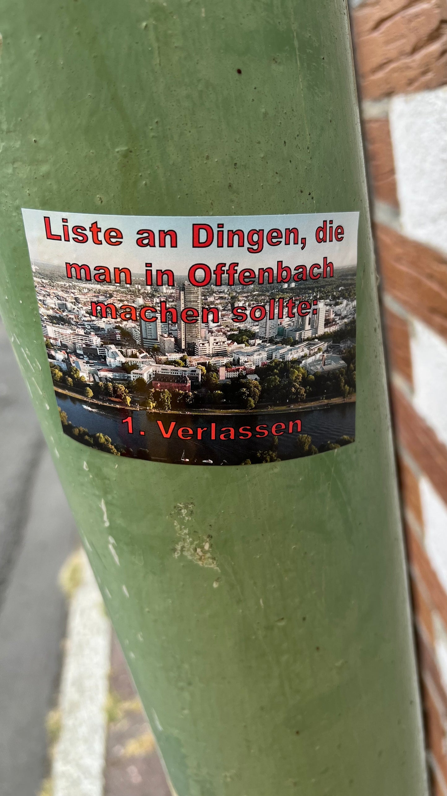 Stickerset - Liste an Dingen, die man in Offenbach machen sollte