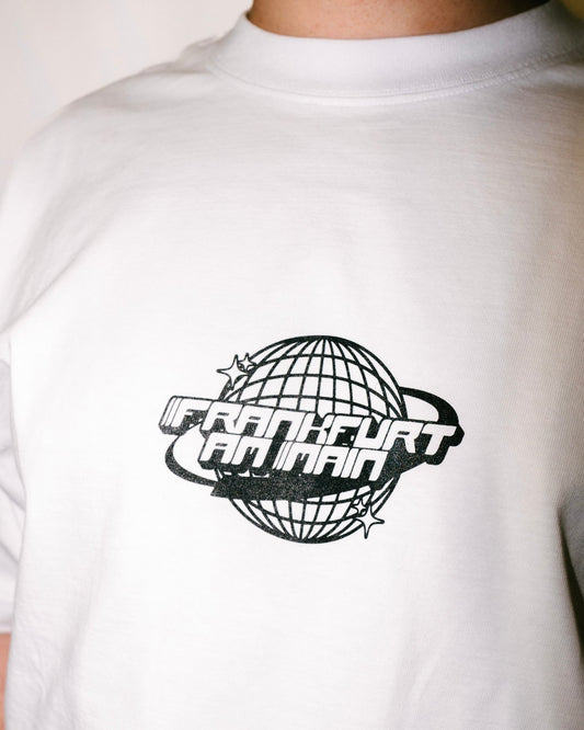 Weißes Frankfurt am Main T-Shirt mit Frontprint - Frankfurt am Meme