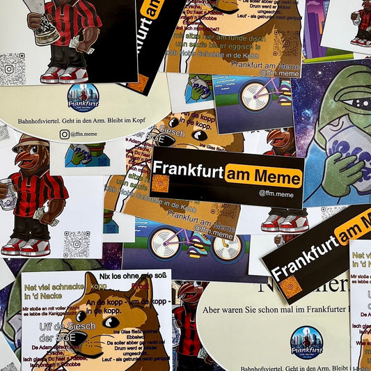 Zufälliges Stickerset - Frankfurt am Meme